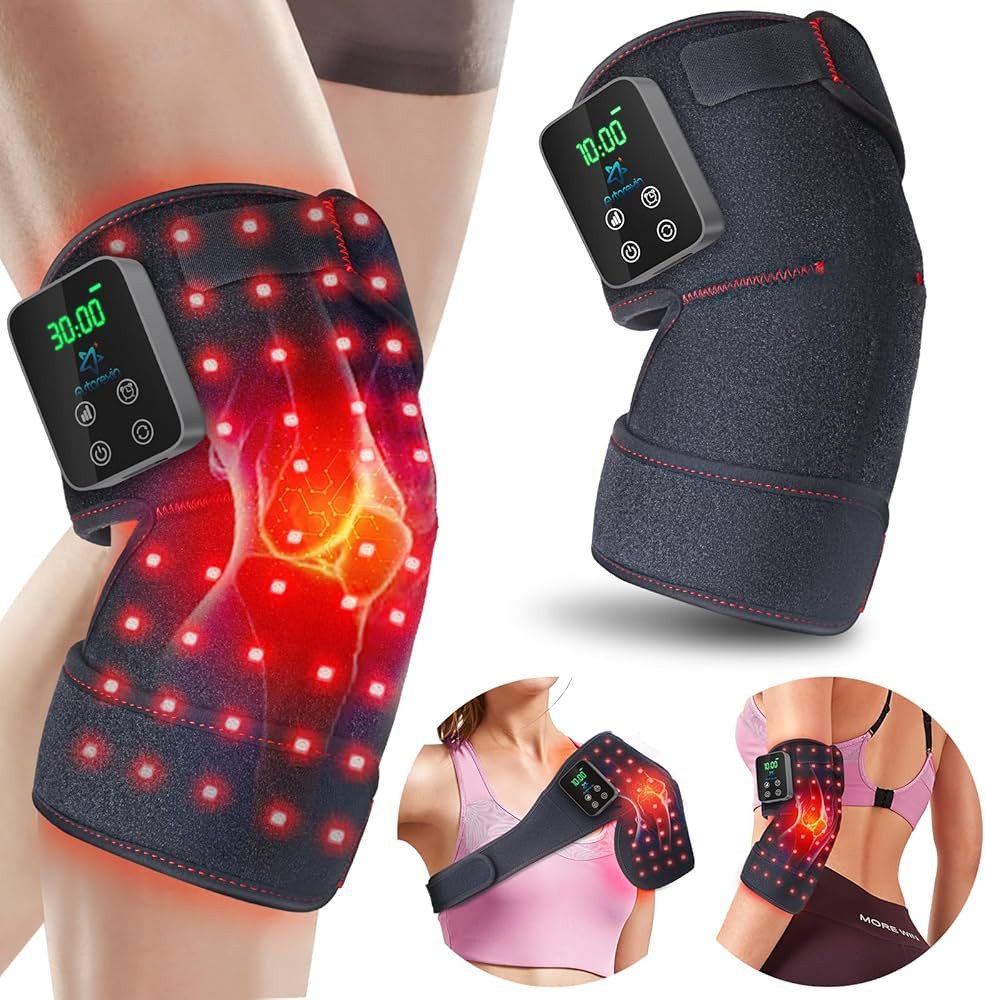 Red Light Therapy for Knee, Astarexin 72 LED Knee Wrap 3000mAh Rechargeable, Cordless Infrared Li... | Amazon (US)