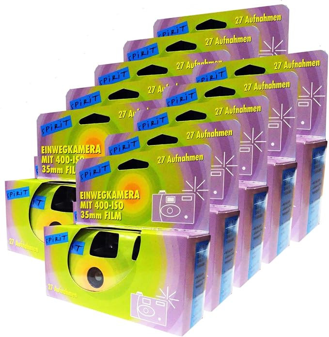 10 x Disposable Camera/Wedding Camera/Party Camera (27 Photos, Flash, Pack of 10) | Amazon (UK)