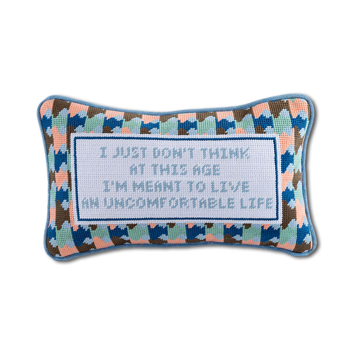 Furbish Studio - Uncomfortable Life Needlepoint Pillow | Furbish Studio