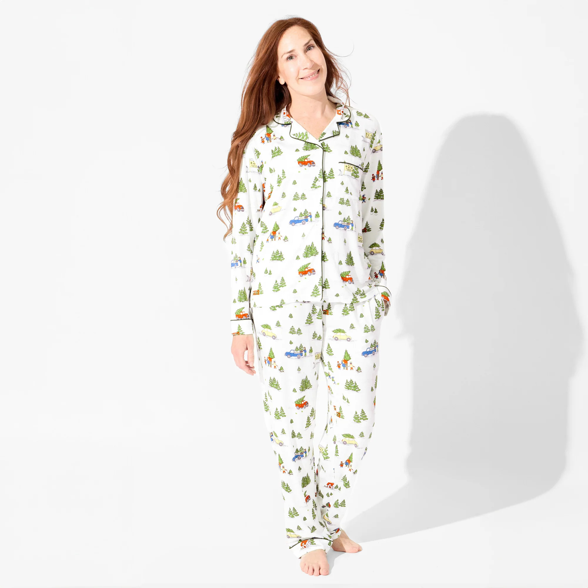 Christmas Tree Farm Bamboo Women's Pajama Set | Bellabu Bear