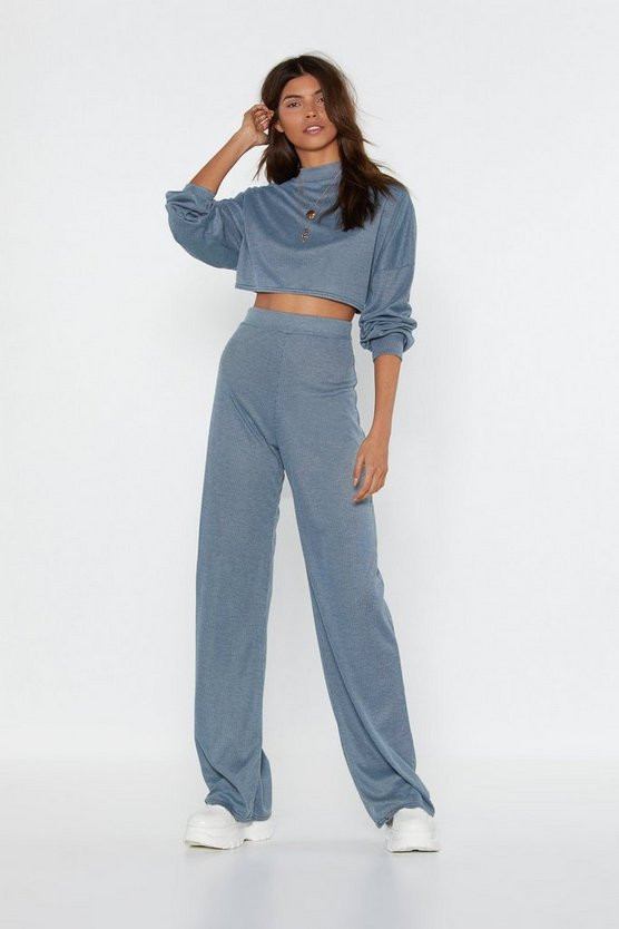 Back to Basics Crop Top and Pants Lounge Set | NastyGal (US & CA)
