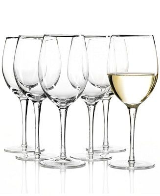 Tuscany White Wine Glasses 6 Piece Value Set | Macys (US)