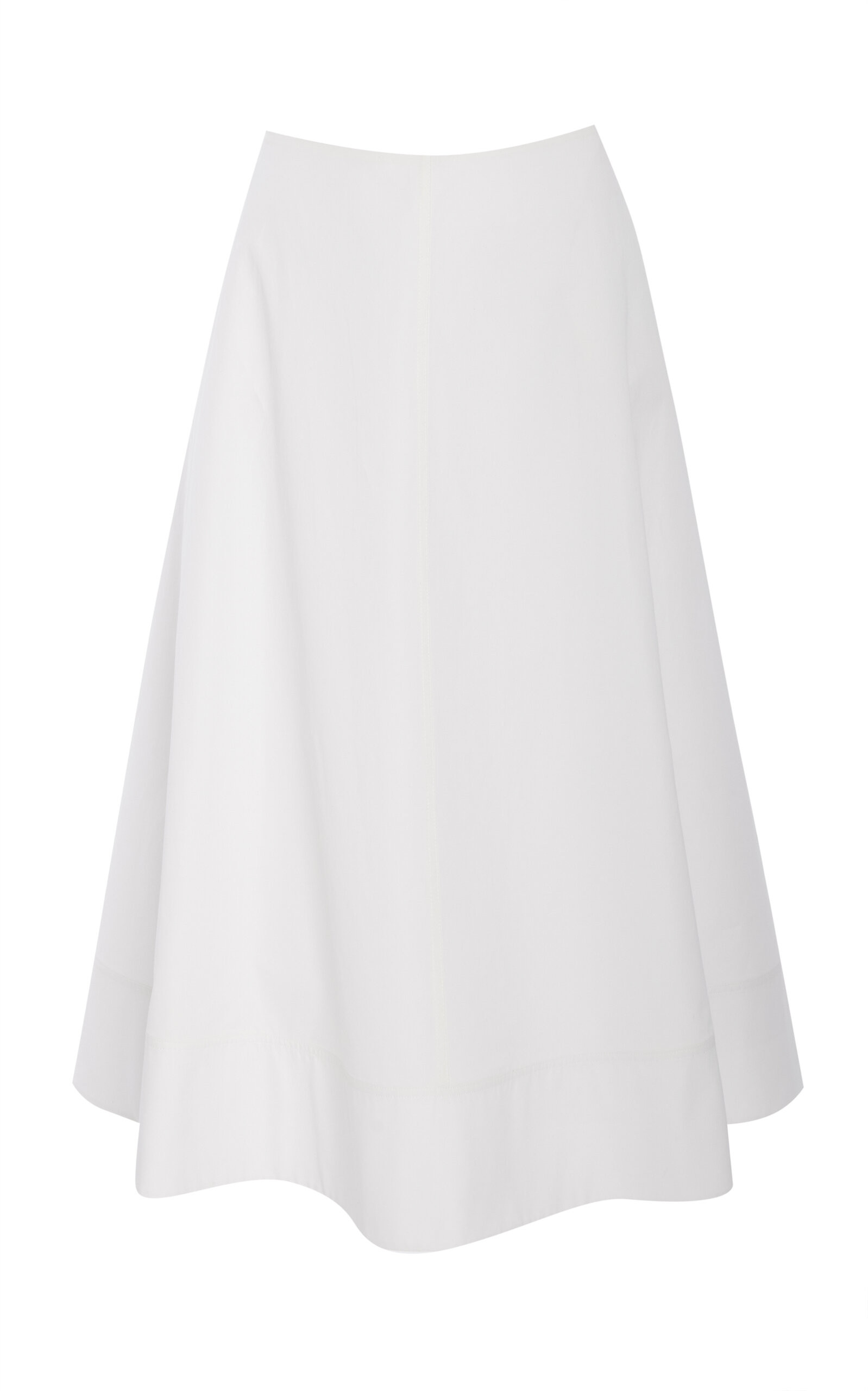 The Knox Low-Rise Cotton Poplin Midi Skirt | Moda Operandi (Global)