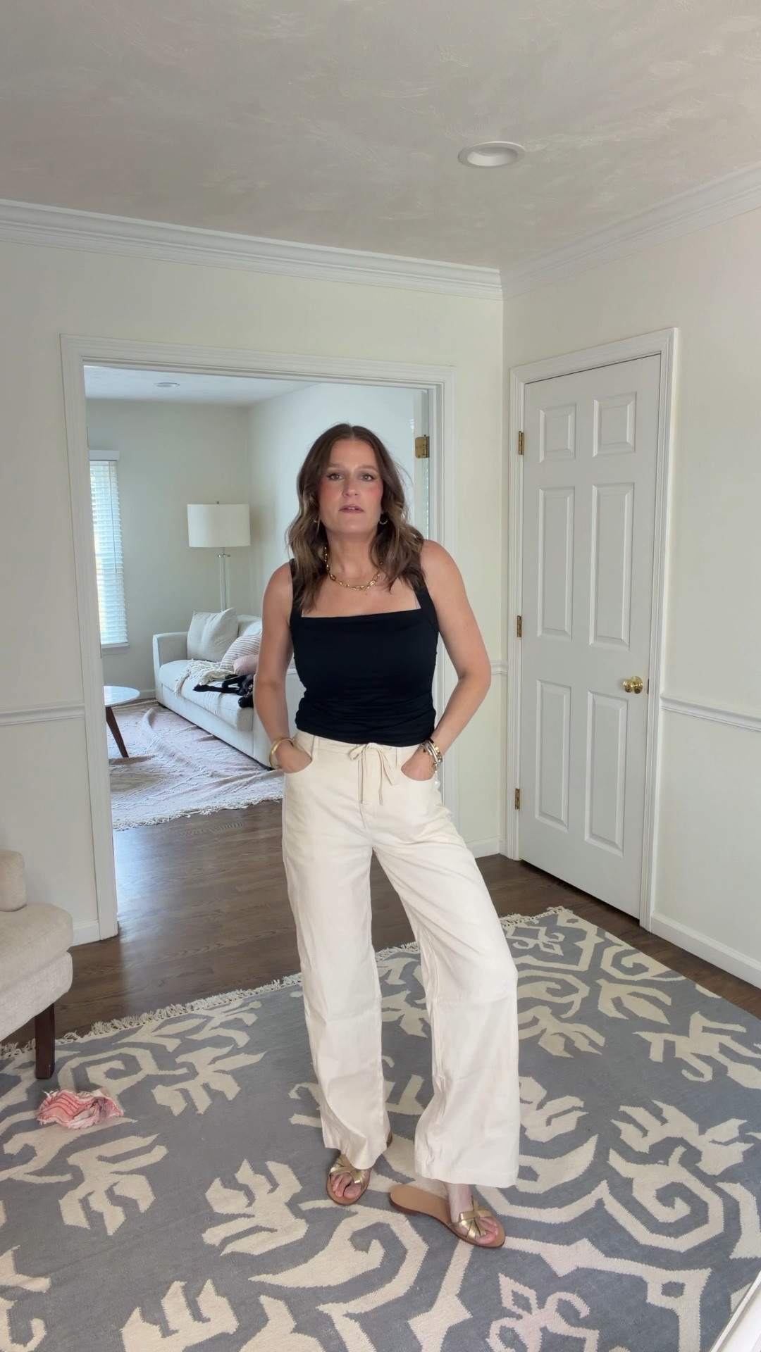 Outfit of the day. My linen pants are on sale!

#LTKootd #LTKSaleAlert #LTKOver40