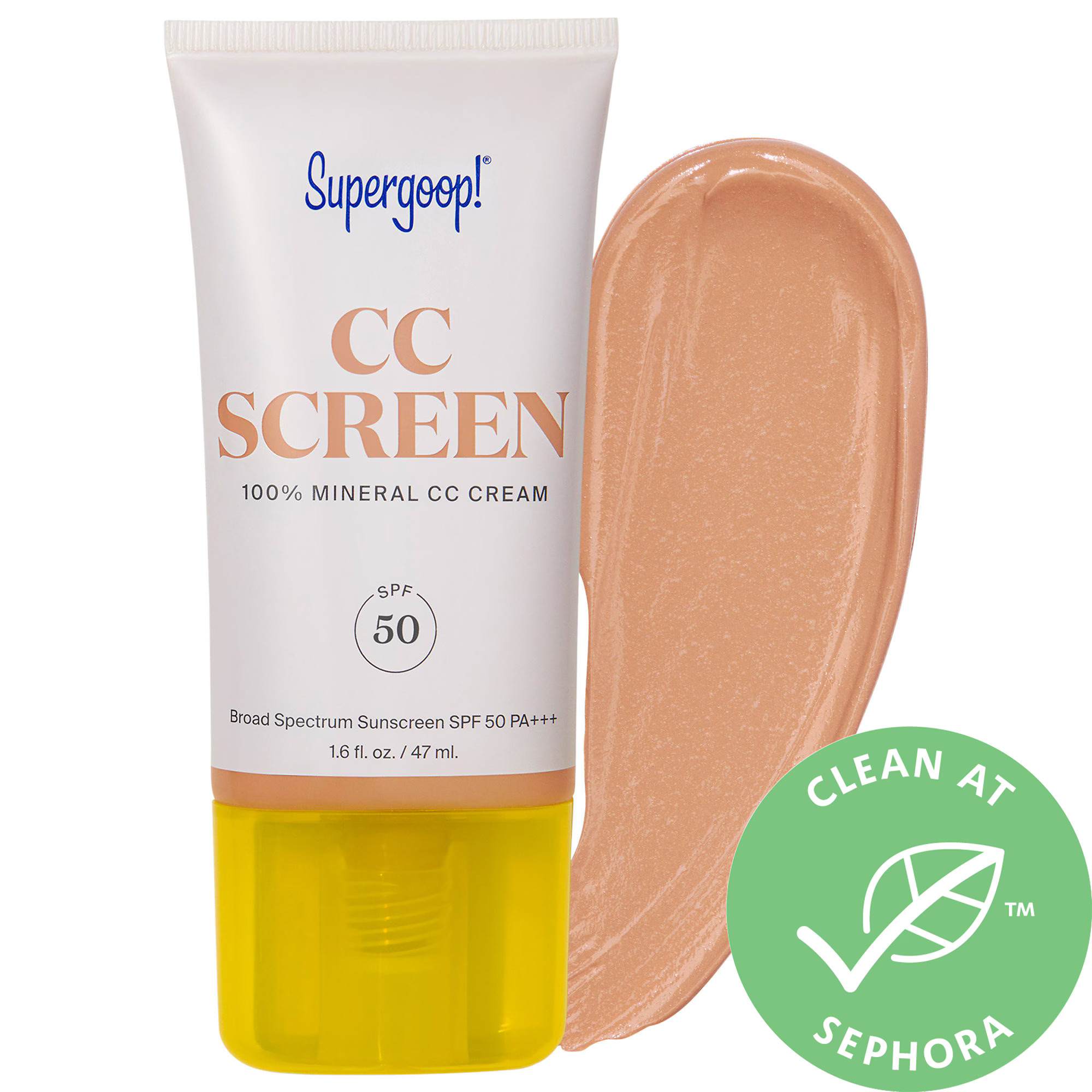 Supergoop! CC Screen 100% Mineral CC Cream SPF 50 PA++++ 226W 1.6 oz/ 47 mL | Sephora (US)