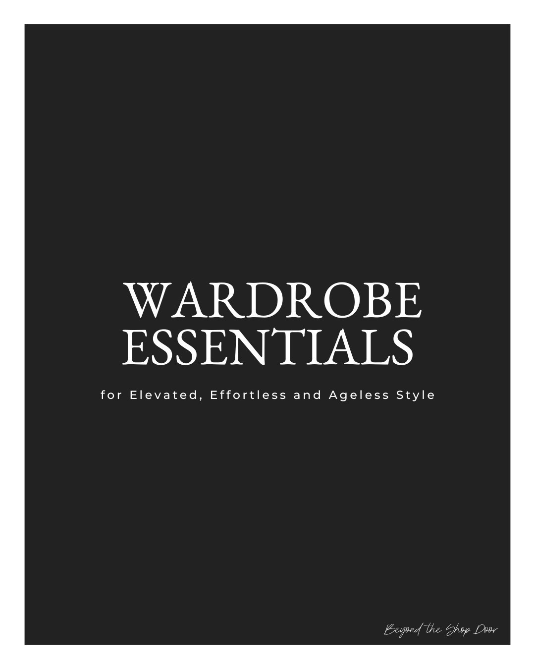 A curated collection of wardrobe essentials; versatile staples that form the foundation of an effortless, timeless, and ageless style. 

These key pieces will not only elevate your outfits but also help you make the most of your existing wardrobe, allowing you to mix, match, and style with ease season after season.

#LTKOver40 #LTKStyleTip #LTKWorkwear