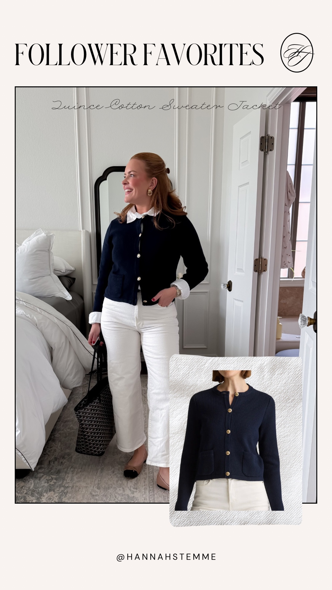 Quince Cotton Sweater Jacket

The chic layering piece every wardrobe needs 💙
Ideal for transitional weather, office AC, school drop-off, or travel days. Looks like a blazer but feels like your favorite cardigan.

Why it’s a top item: structured yet soft, elevated gold buttons, and works with denim, trousers, and dresses.
Sizing: wearing Small, true to size. Size up if you want a more relaxed, jacket-style fit.

#LTKmomlife #LTKWorkwear #LTKdayinmylife