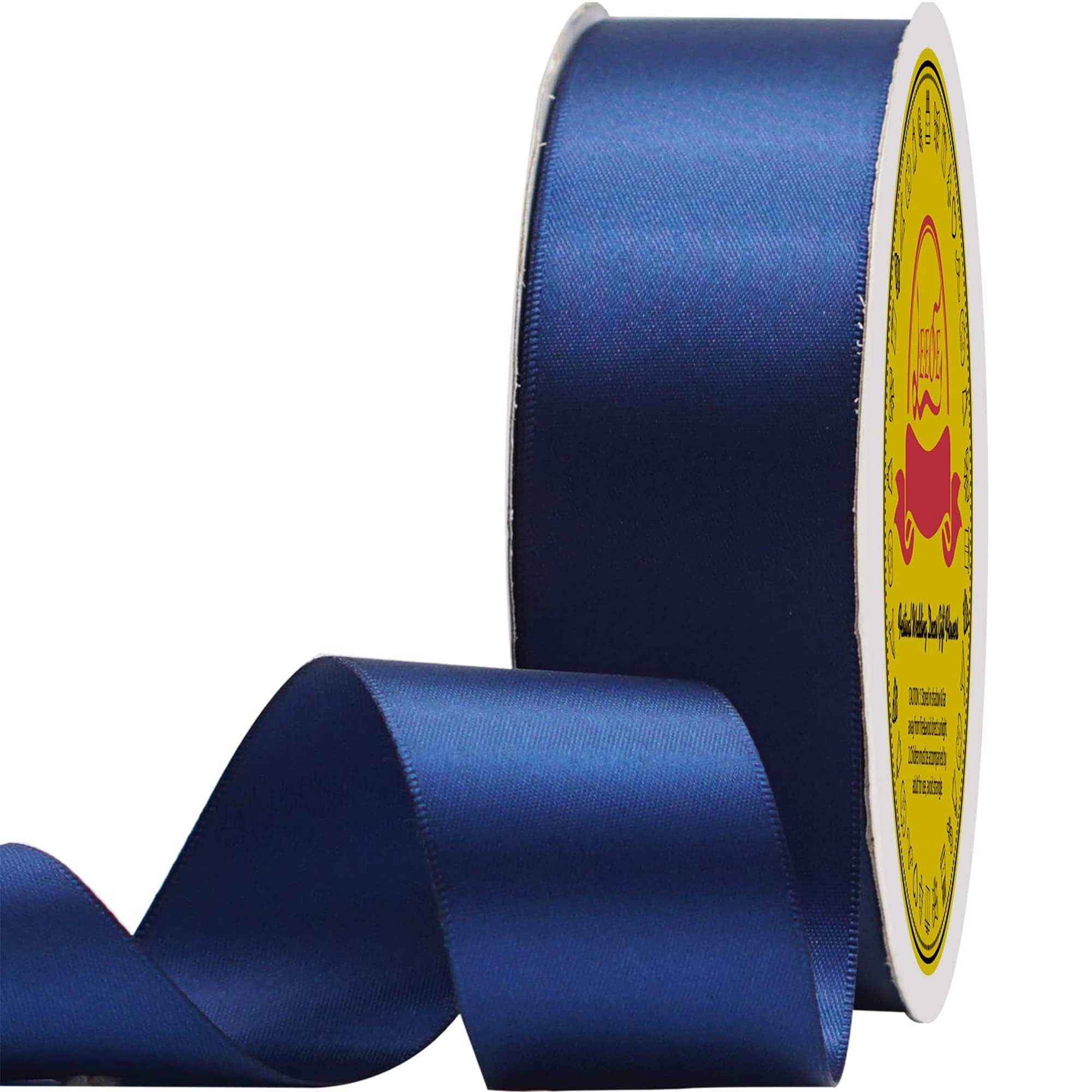 Double Face Satin Ribbon 1-1/2 inch X 50 Yards Polyester Navy Blue Ribbon for Gift Wrapping Very ... | Amazon (US)