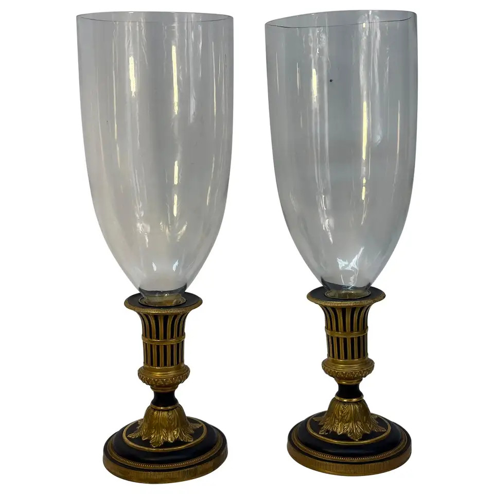 Mottahedeh hurricane sconces | 1stDibs