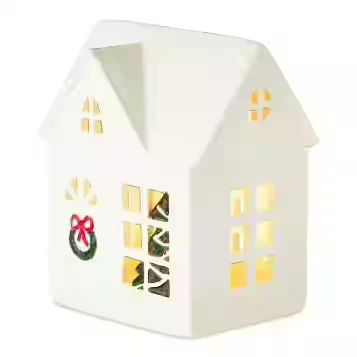Glowing LED Ceramic Christmas Cottage House with Built-in Energy-Efficient Lights for Holiday Dec... | Walmart (US)