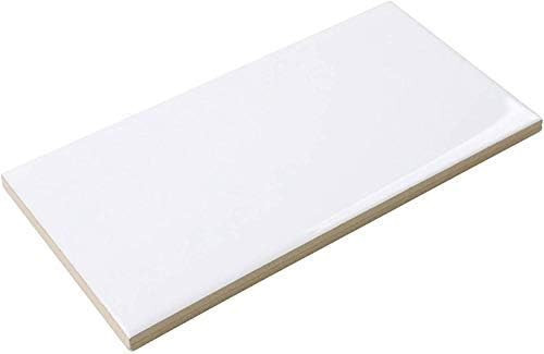 1 Carton/5 SQFT - 3"x6" Glazed Ceramic Subway Tile, White (Gloss) | Amazon (US)