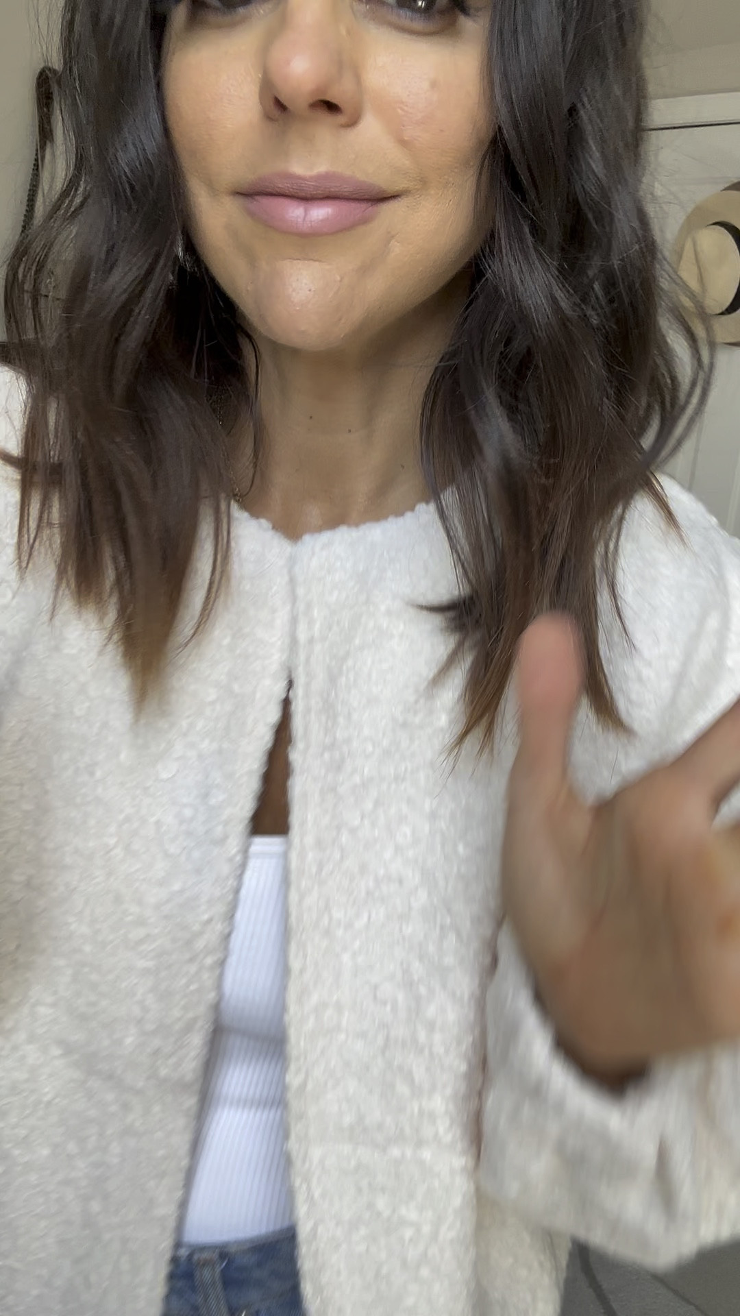 I love this Amazon coat for fall! Size small
Jeans fit tts 
Size up half size in mules 

#LTKFindsUnder100 #LTKSaleAlert #LTKStyleTip