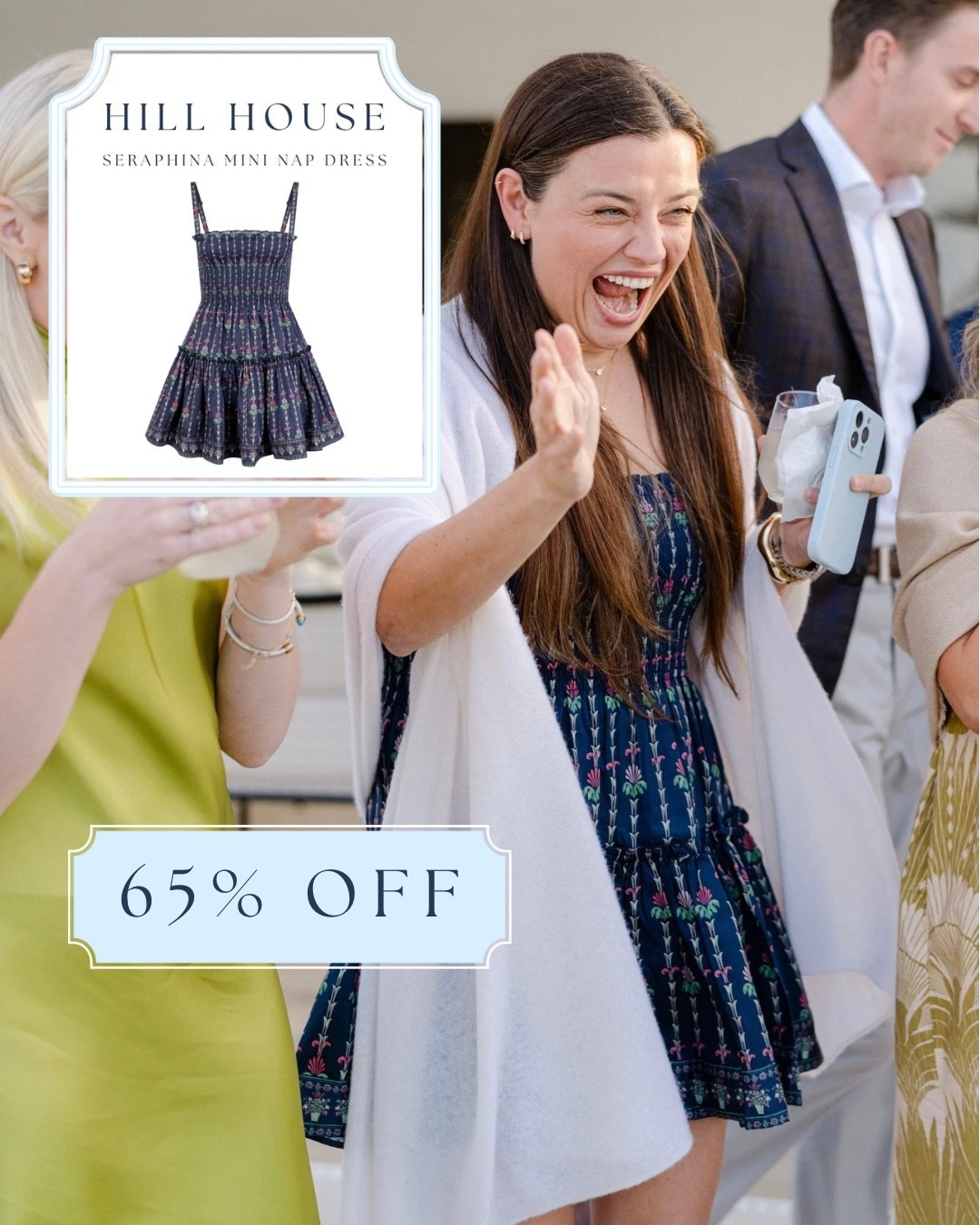 My new favorite Hill House dress is still 65% off!! Wore it for the first time at one of my bestie’s engagement celebrations this weekend and loved it. So comfortable and flattering. I wore a medium although I usually wear small in Hill House. Use code EXTRA20 for the extra % off! 

The Seraphina Mini Nap Dress 

#LTKootd #LTKSaleAlert #LTKFindsUnder100