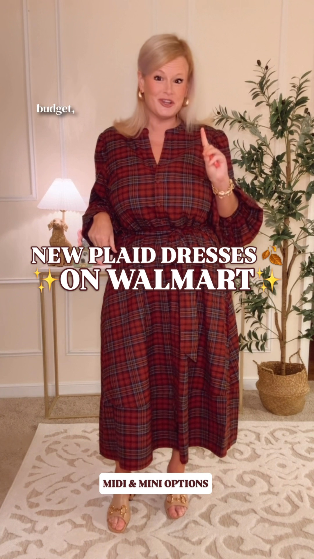 CHRISTMAS PLAID FOR $27 ON WALMART? 🎄

It’s beginning to look a little bit like Christmas on Walmart, y’all. Ready or not. These plaid dresses are such a good find if you love classic tartan, preppy holiday outfits and getting your Christmas dress sorted on a budget.

I’m wearing the $27 plaid midi dress, and there are mini options and multiple colors too. This red tartan with boots or a block heel? Thanksgiving dinner, Christmas Eve, a holiday lunch. So many reasons to wear her.

The cotton and rayon blend feels almost like flannel. I was freezing when I put it on, and it warmed me right up. It’s flowy and forgiving, with a tie waist for definition and real side pockets. A festive dress you can comfortably spend the day in.

I sized up to a large for my bust, but it’s more generous than I expected. I easily could have worn a medium. If you’re between sizes, I think you can go down on this one.

The midi is also a pretty option for teacher holiday outfits and festive work outfits. I don’t say this often, but I think this one will go quickly. At $27, I wouldn’t leave it sitting in my cart.

Walmart Christmas dresses, plaid dresses women, tartan dresses women, red plaid Christmas dress, plaid midi dress, plaid mini dress, long sleeve holiday dress, tartan midi dress, Christmas Eve outfit, Christmas church dress, holiday party dress, Thanksgiving dress, preppy Christmas outfits, teacher Christmas outfits, winter dresses women, Walmart holiday fashion, Walmart finds, Walmart style, Scenario plaid dress @Walmart 

#LTKFindsUnder50 #LTKHoliday #LTKStyleTip #ChristmasDress #PlaidDress #TartanDress #WalmartFinds #WalmartStyle #LookForLess #RalphLauren

#LTKSeasonal #LTKWorkwear #LTKootd