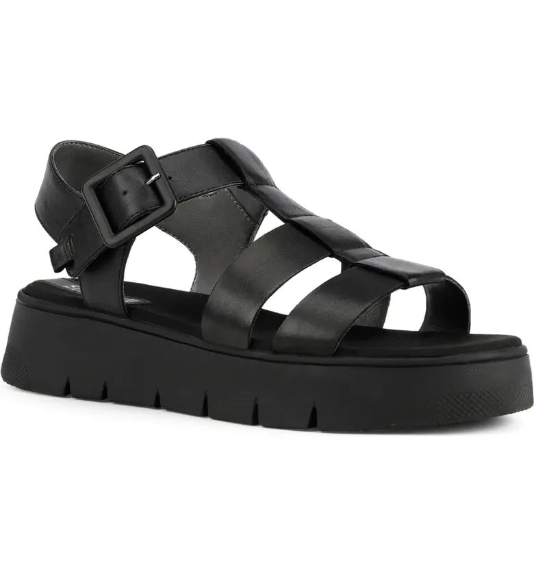 Geox Dandra Leather Platform Sandal | Nordstromrack | Nordstrom Rack