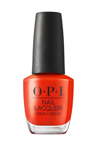 OPI Nail Lacquer Totally Red-ical | Opaque Bright Warm Red Orange Crème Chip Resistant Nail Polish | What's Your Mani-tude | Fall 2025 | Amazon (US)