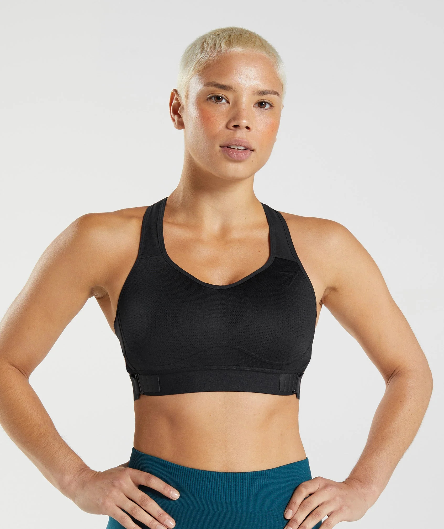 Gymshark Racerback High Support Sports Bra, B/C-E/F - Black | Gymshark US