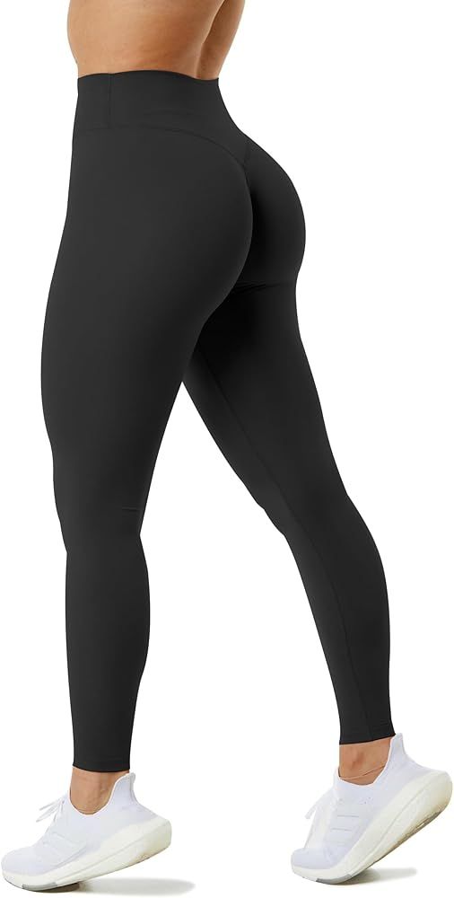 Unthewe High Waisted Butt Lifting Workout Gym Leggings for Women Buttery Soft Athletic Yoga Pants | Amazon (US)