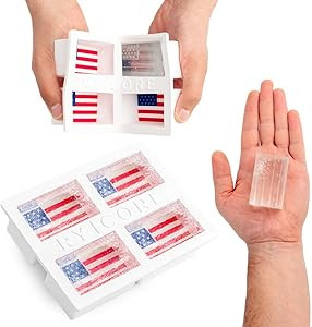 3" Large American Flag Silicone Mold Ice Cube Tray - 4th of July Decorations for Party at Home, O... | Amazon (US)