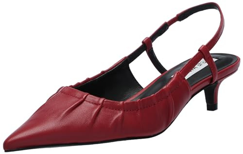 Steve Madden Women's Syrie Pump, Red Leather, 7 | Amazon (US)