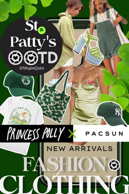 Princess Polly X Pacsun Collab, 🍀 St. Patrick's Day outfit, ideas, green clothing, green fashion, green overalls, green dress platform shoes, princess Polly style 2000 style St. Patrick's Day OOTD 1970s style Yankees hat Celtics hat St. Patrick's Day Pinterest

#LTKFind #LTKunder100 #LTKSeasonal