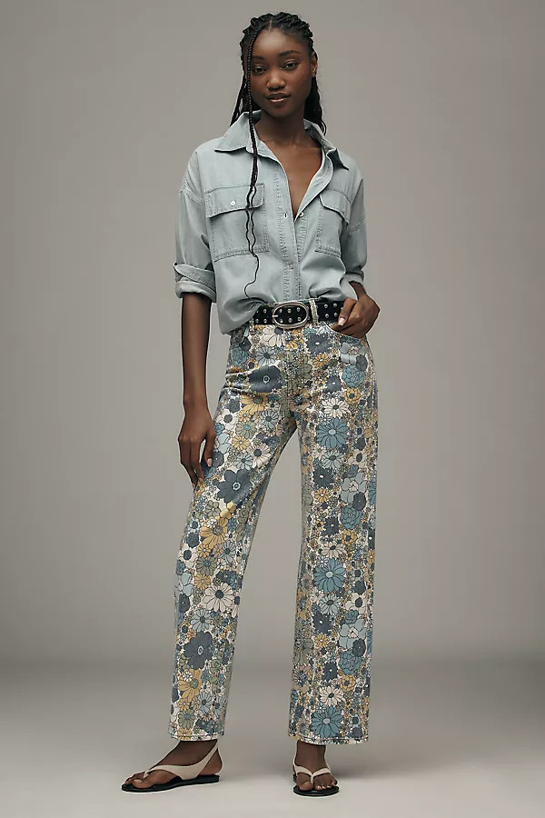 MOTHER The Rambler High-Rise Zip Ankle Jeans | Anthropologie (US)