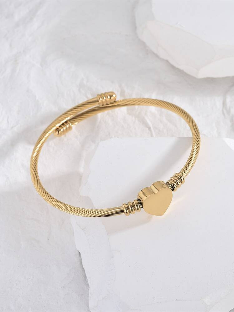Heart Decor Bangle | SHEIN