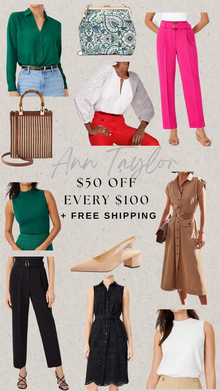 Ann Taylor work wear $50 off every $100 and free shipping


#LTKSeasonal #LTKWorkwear #LTKSaleAlert