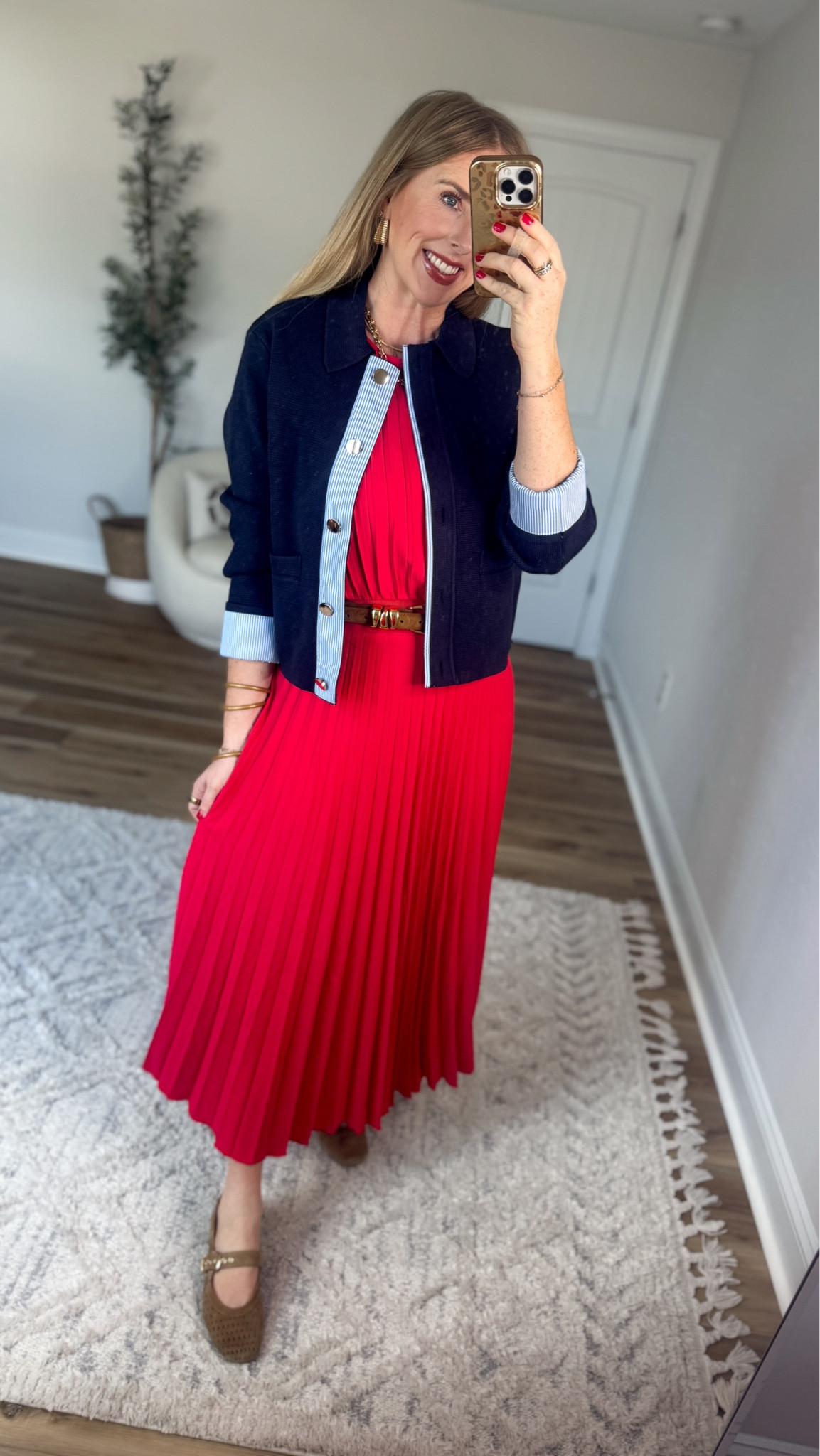 Daily try on, Walmart outfit, Walmart fashion, Walmart style, Walmart try on, red dress, free assembly