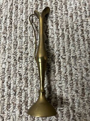 Vintage Solid Brass Tea Ewer Slim Pitcher Bud Vase 7” Made In India  | eBay | eBay US