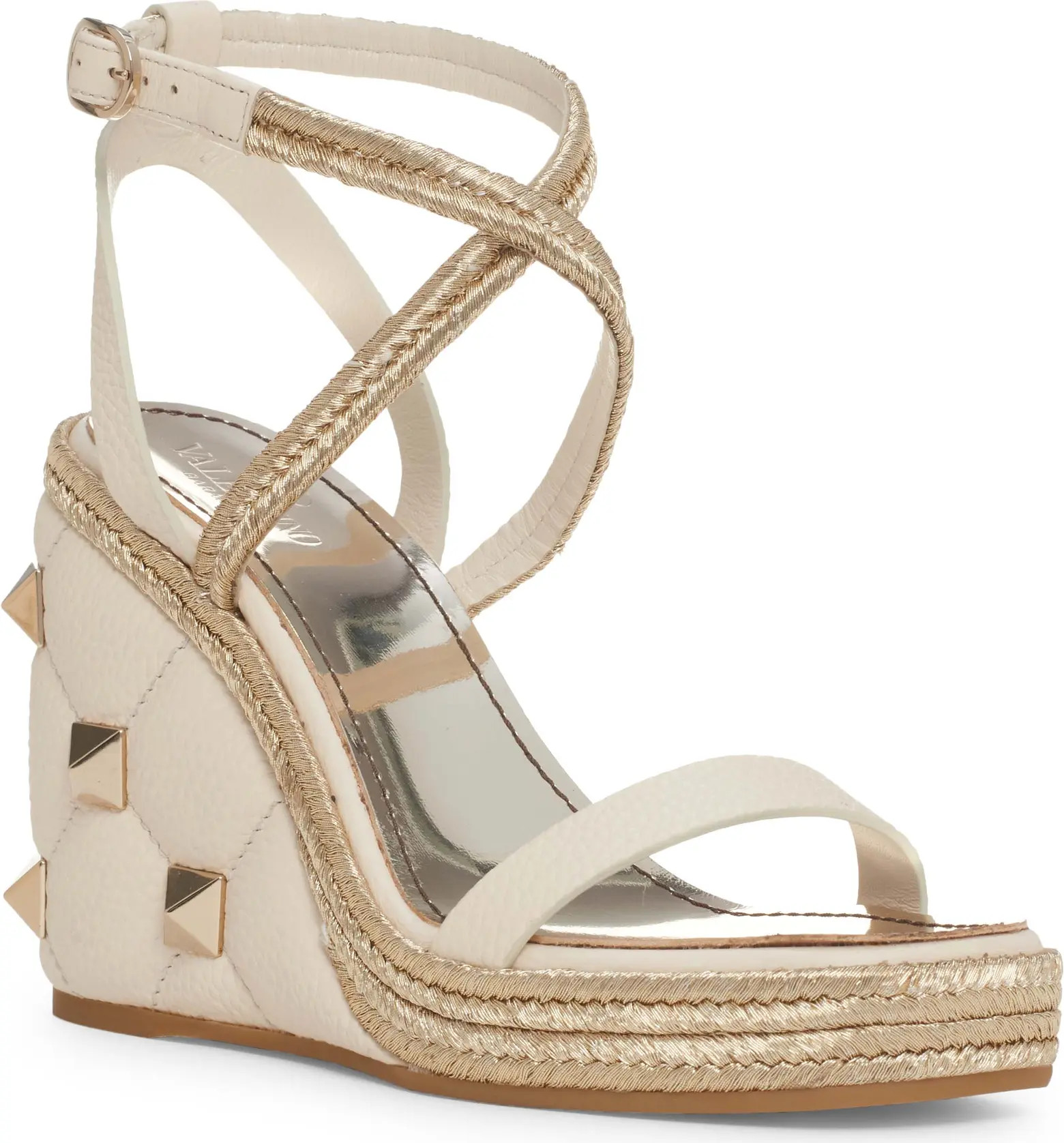 Roman Stud Quilted Wedge Espadrille Sandal (Women) | Nordstrom