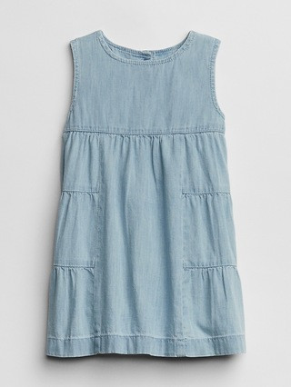 Tiered Denim Dress | Gap US