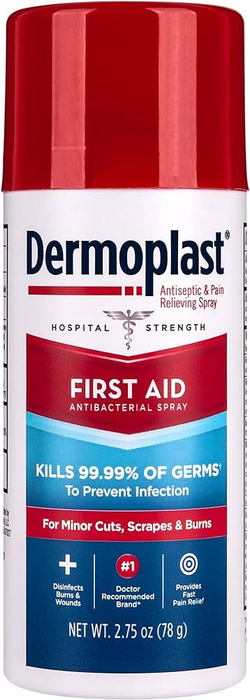Dermoplast First Aid Spray, Analgesic & Antiseptic Spray for Minor Cuts, Scrapes and Burns, 2.75 ... | Amazon (US)