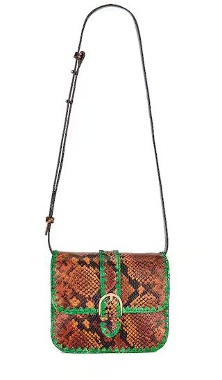 Lisel Crossbody Bag in Brown Snake | Revolve Clothing (Global)