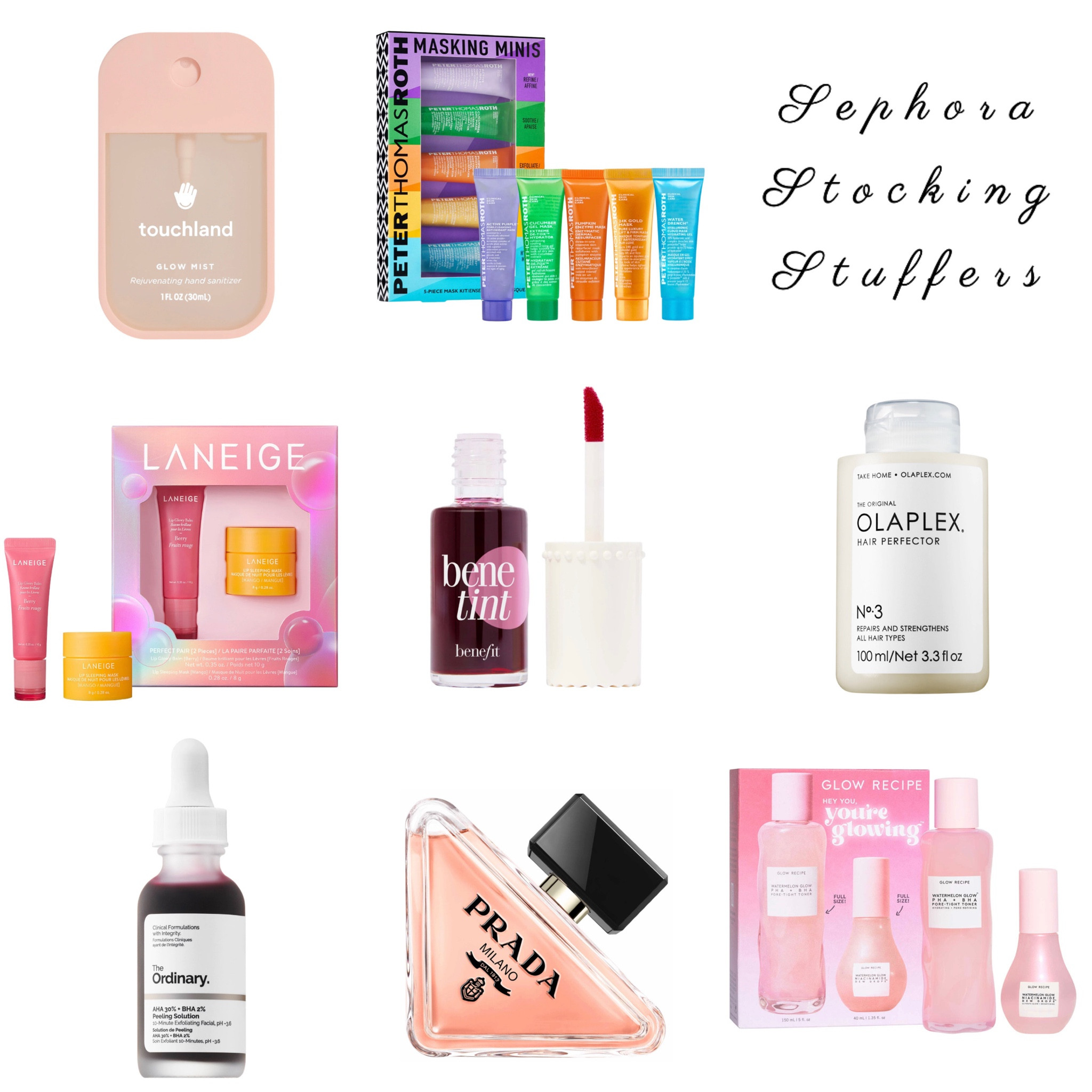 Sephora
Haul
Stocking
Stuffers
Fillers
Gifts
Gift guide
Sale
Black Friday
Cyber Week
Sets
Holiday sets
Beauty
Skincare
Makeup
Hair
Sanitizer
Travel
Sample
Face mask
Lip
Lip mask
Benefit
Cheek tint
Stain
Olaplex
Hair styling
Products
The Ordinary
Exfoliate
Perfume
Fragrance
Luxury
For her
Mom
Aunt
Grandma
Daughter
Sister
Friend
Girlfriend
Prada
Glow
Glow Recipe
 

#LTKHoliday #LTKbeauty #LTKCyberweek
