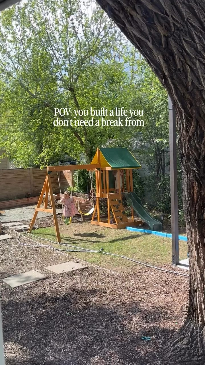 POV: you built a life you don’t need a break from 💗 

#raisinggirls #kidkraft #backyardinspo #girlmom #momlife