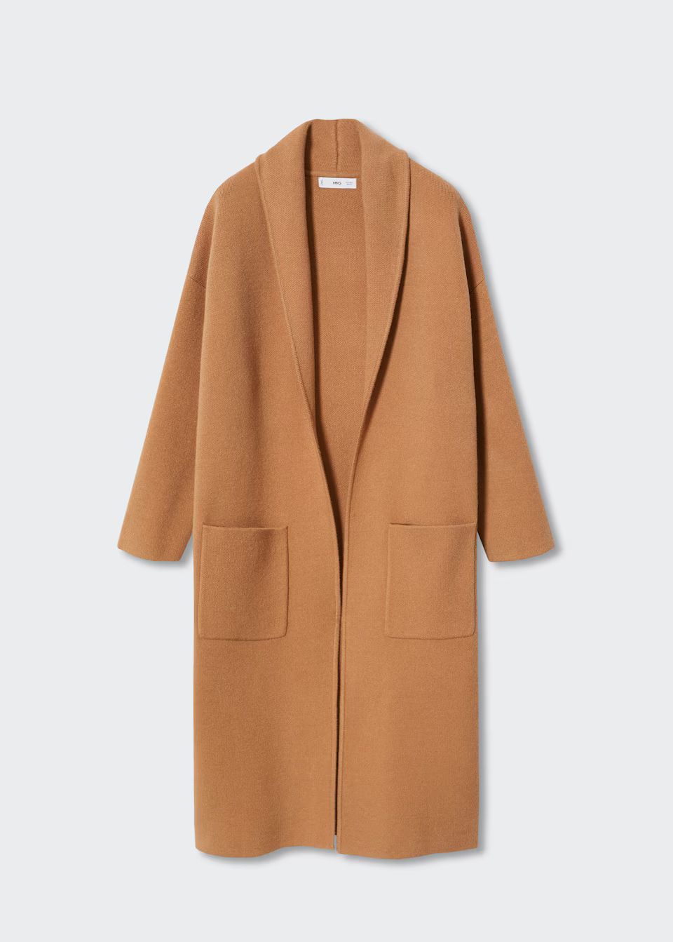 Oversized knitted coat with pockets -  Women | Mango USA | MANGO (US)