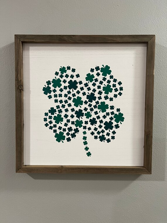 St Patricks Day Wall Sign Green Shamrock Shamrock Decor St | Etsy | Etsy (US)