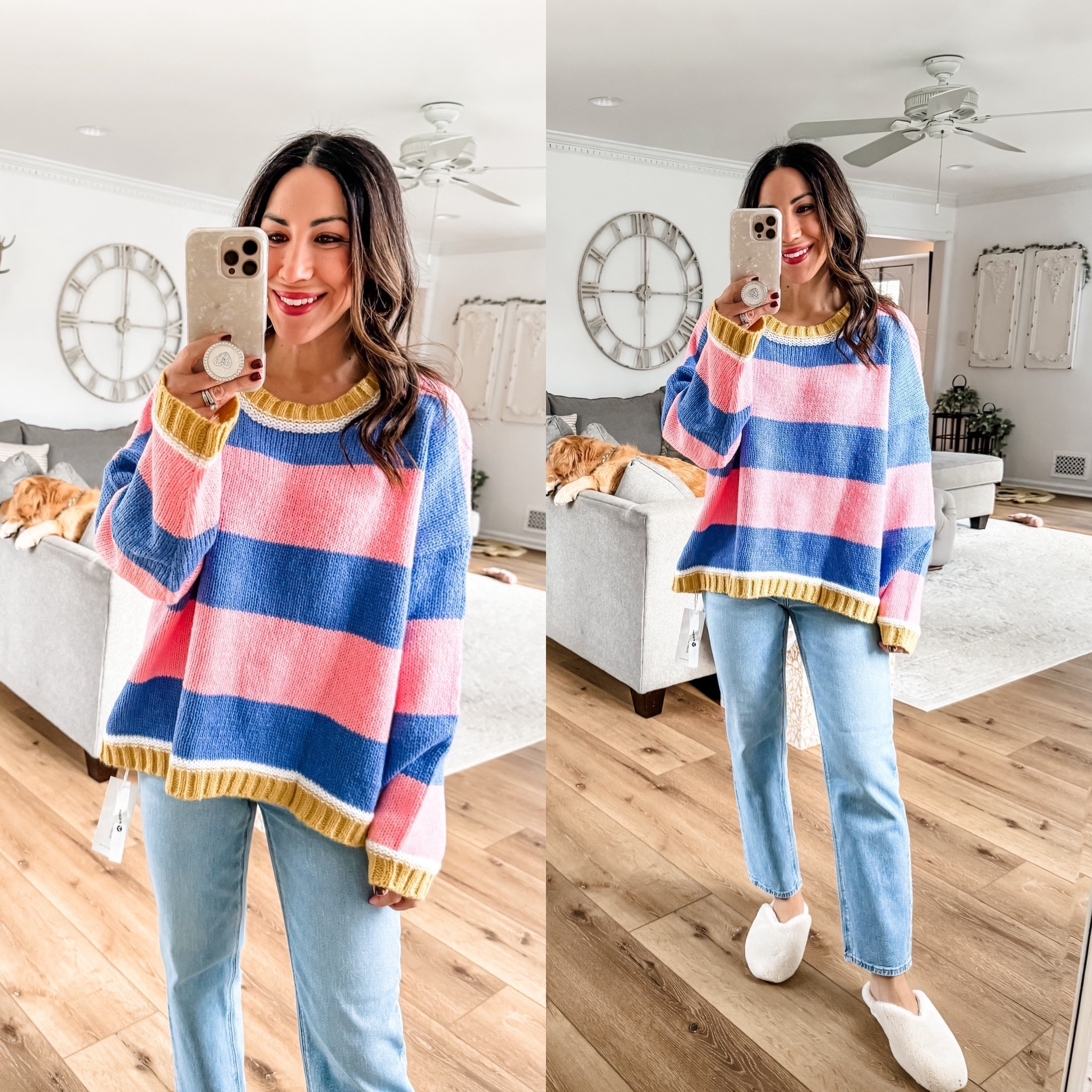 Striped sweater small, jeans 0 x-short. Shoes TTS. Amazon fashion.

#LTKOver40 #LTKFindsUnder50 #LTKSaleAlert