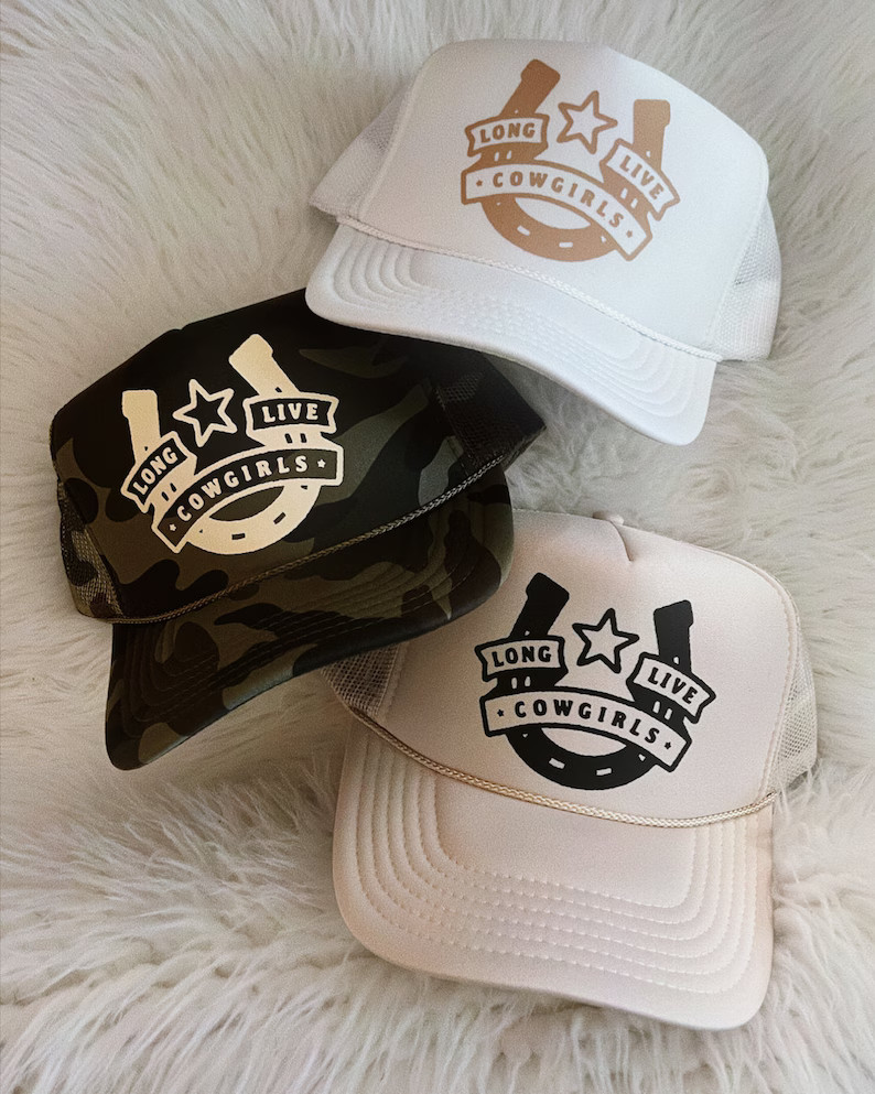 Long Live Cowgirls Trucker Hat - Etsy | Etsy (US)