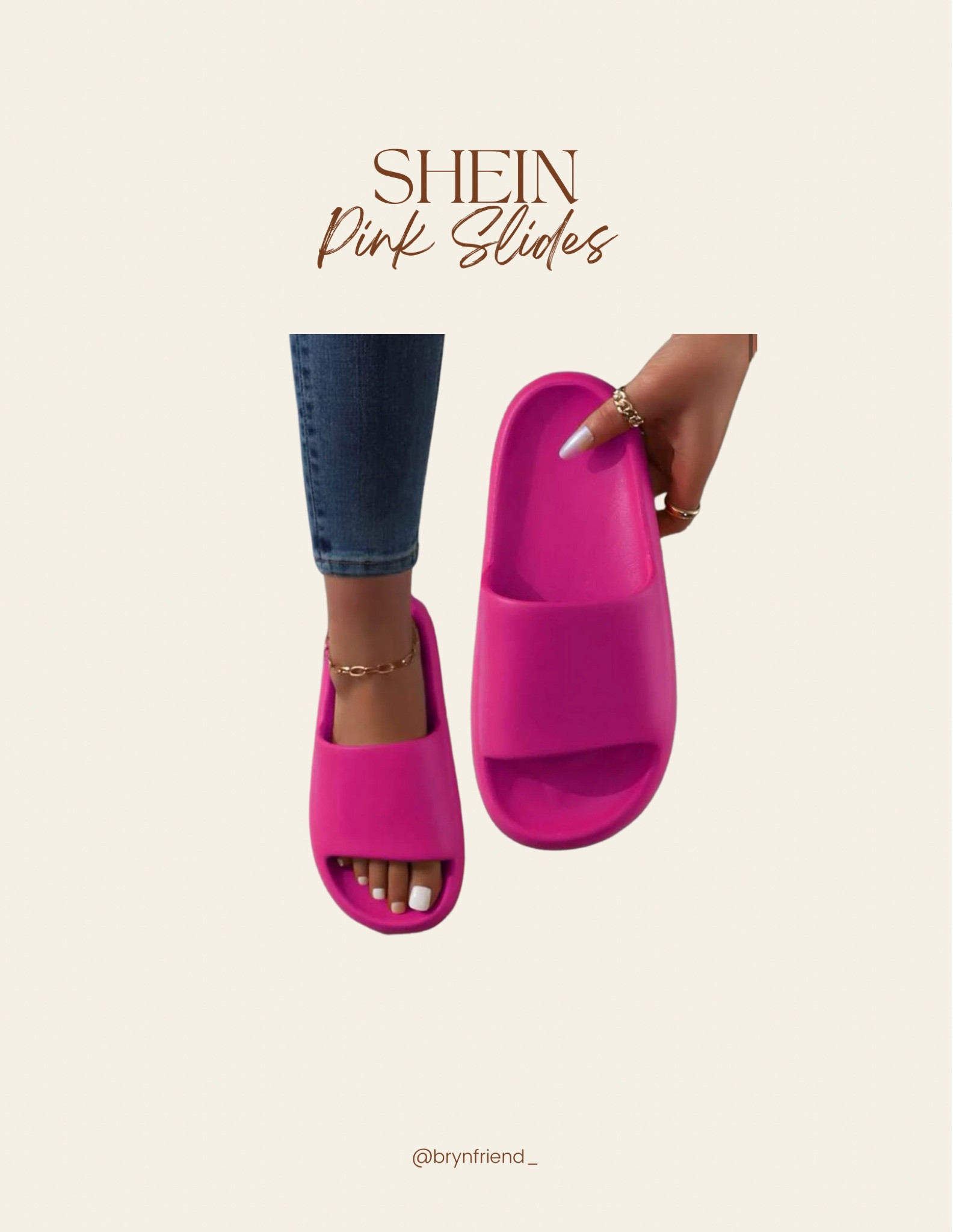 SHEIN pink slides #pinkslides #sandals #summersandals #vacation 

#LTKunder50 #LTKshoecrush #LTKFind