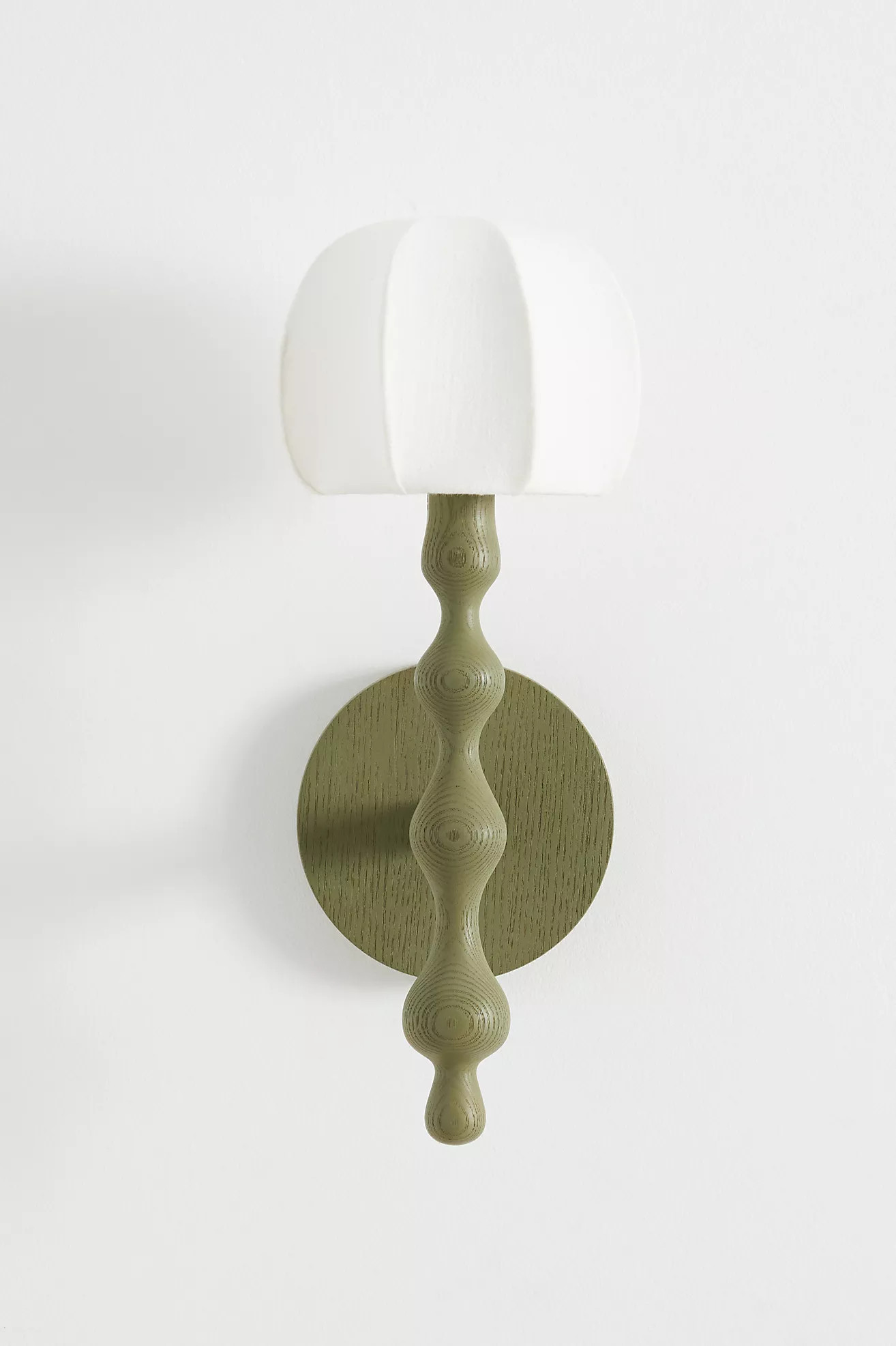 LALA Reimagined Wood Shaded Sconce Wall Light | Anthropologie (US)