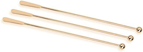 Stainless Steel Coffee Stirrers, Coffee Stir Stick, Cocktail Swizzle Stick, 7.4", Set of 3, Bever... | Amazon (US)