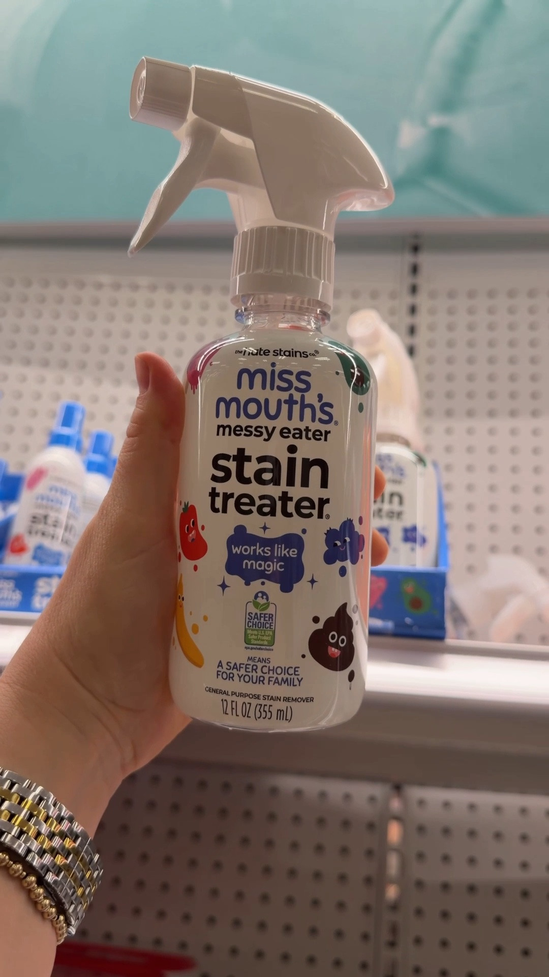 This spray is the only reason why I keep buying my kids white clothes. It feels like a magic trick.

@missmouths Messy Eater Stain Treater Spray from Hate Stains just launched at Target, and the new 12 oz bottle is the one I’m grabbing. I love the packaging so much!

Spray the spot, then toss it in the wash like normal. That’s it.

You’ll find it in the laundry and baby aisles at Target stores nationwide, or on Target.com. They also have the 4 oz for your bag, the 10pk wipes, and the laundry detergent wipes.

#ad #MissMouthsPartner