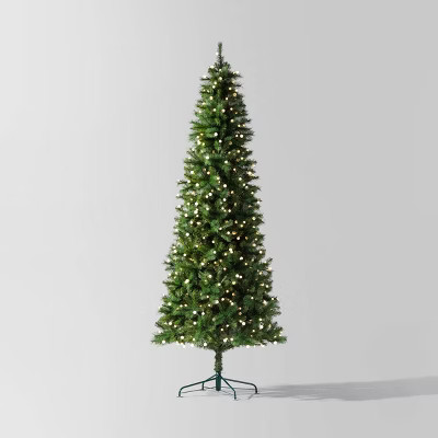 9' Pre-lit LED Frosted Globe Douglas Fir Artificial Christmas Tree Warm White Lights - Wondershop... | Target