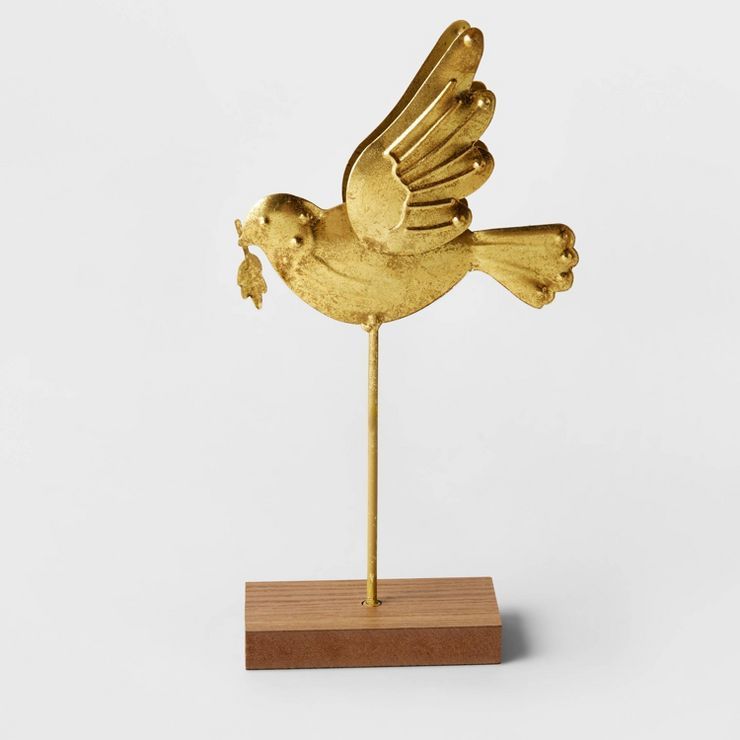 11" Decorative Metal Dove Gold - Wondershop™ | Target