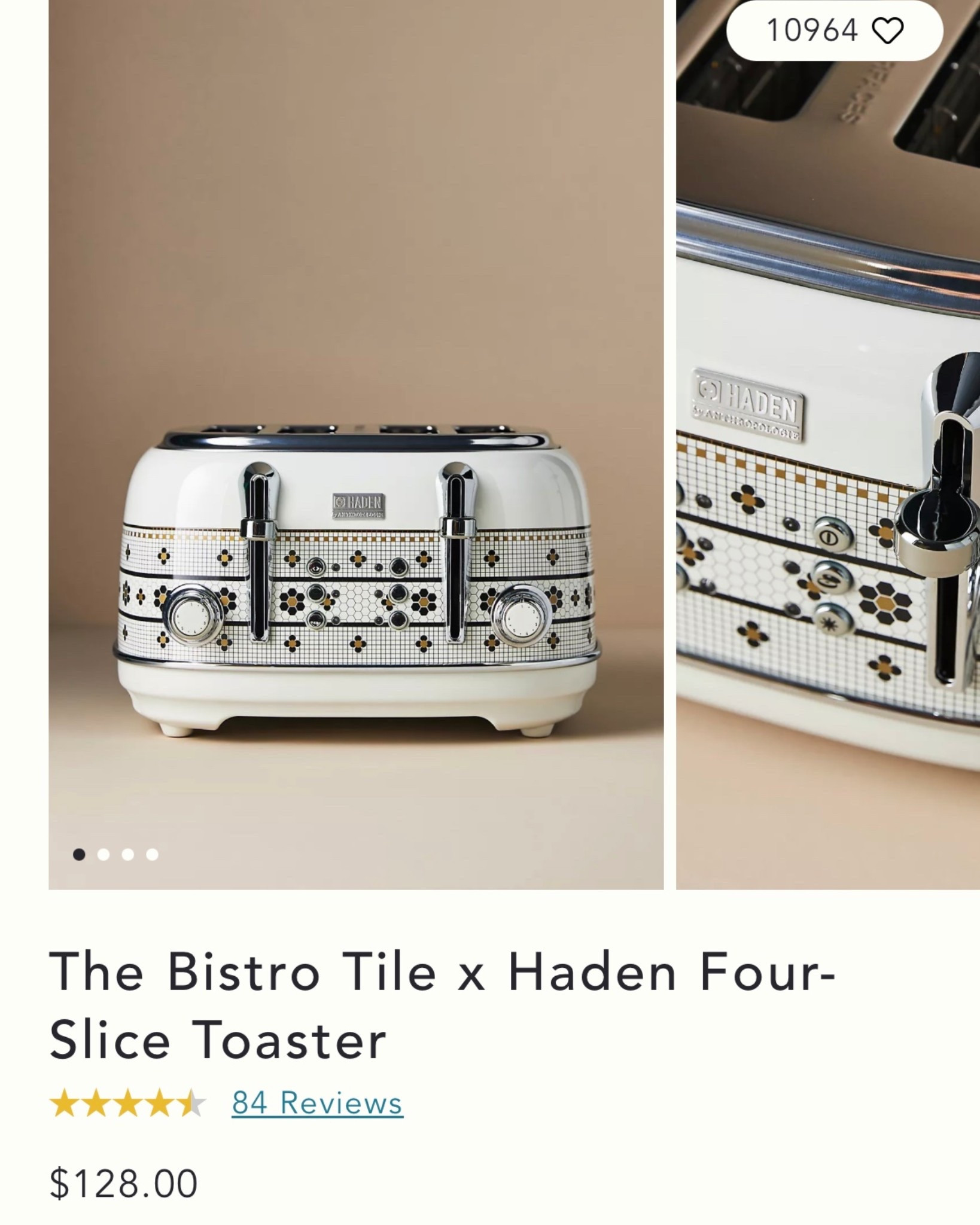 The most beautiful toaster. All of the Haden toasters are pretty but the bistro style from Anthropologie is by far my favorite. It’s so stunning on my counter ❤️

#toaster #kitchenappliance #anthro

#LTKdayinmylife #LTKfoodie #LTKHome
