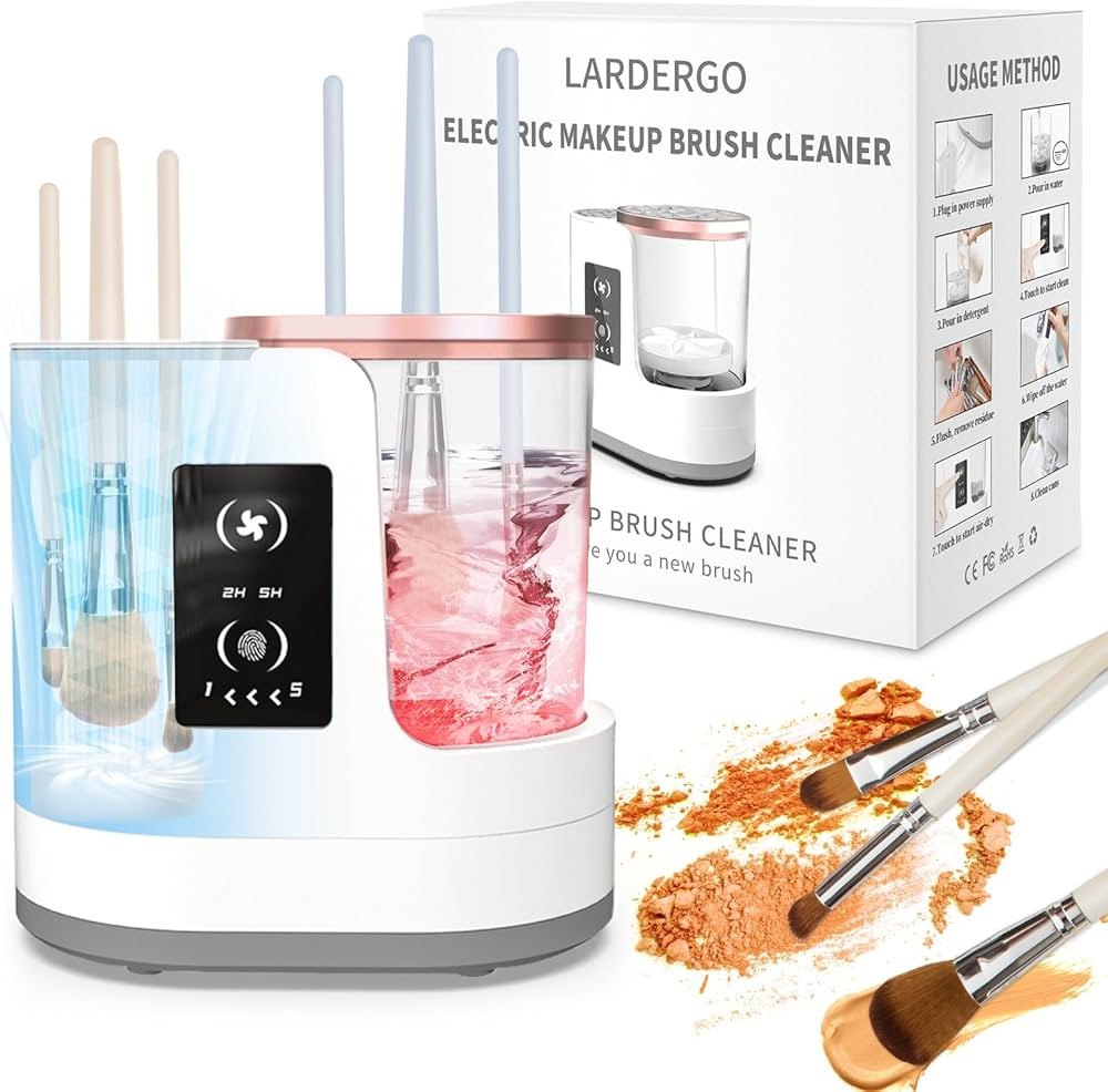 LARDERGO Makeup Brush Cleaner Machine, Ultimate Efficient Electric Automatic Cleaner and Dryer fo... | Amazon (US)