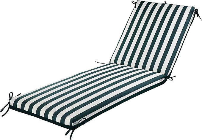 Outdoor Chaise Lounge Cushion 24" x 77" x 3”, High-Performance Fabric, Fade & Weather Resistant... | Amazon (US)