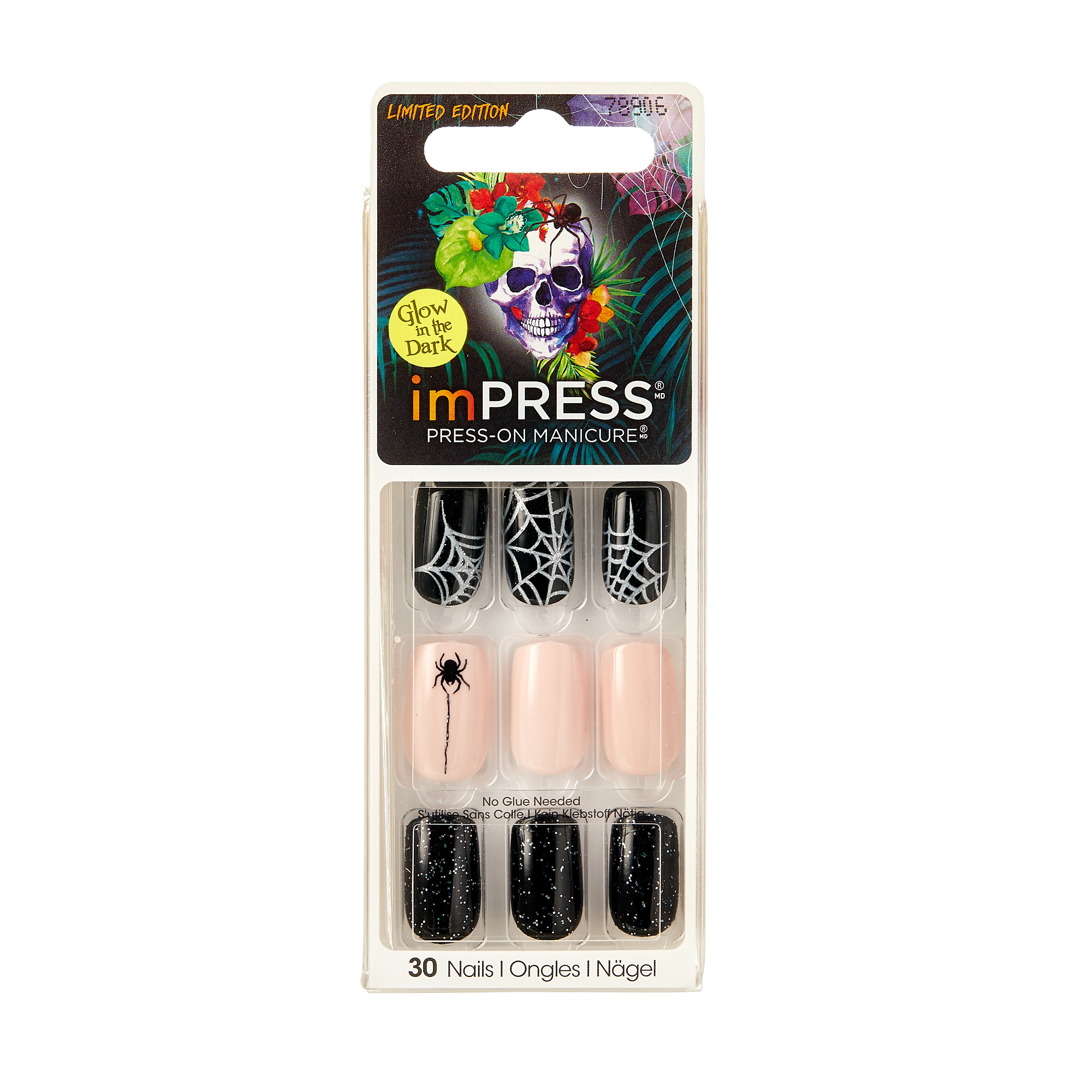 KISS imPRESS Halloween Artificial Nail Kit, HBIPD49 Full Moon | Walmart (US)